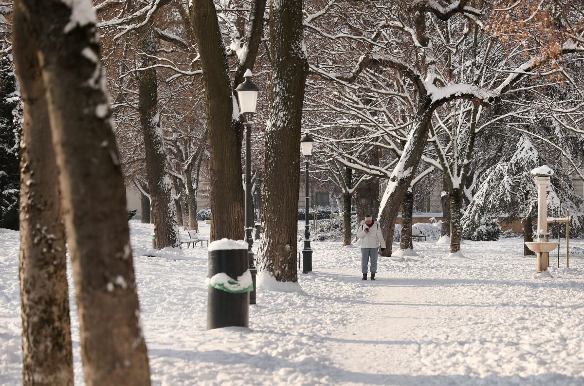 Szeged, havazás, hó, január, tél, időjárás, Stefánia