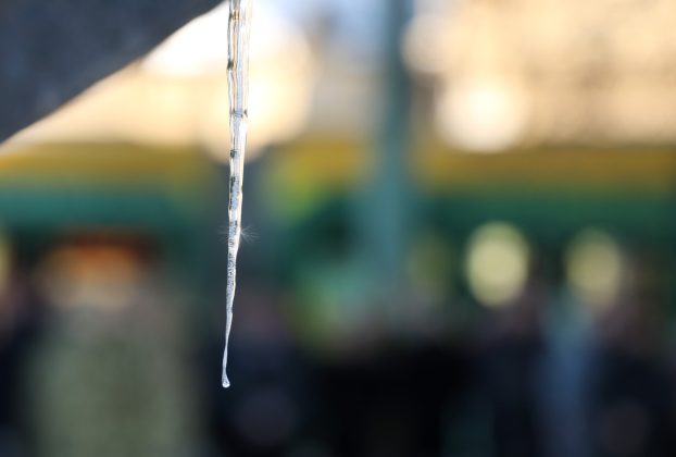 Szeged, jégcsap, jég, január, tél, időjárás, fagy