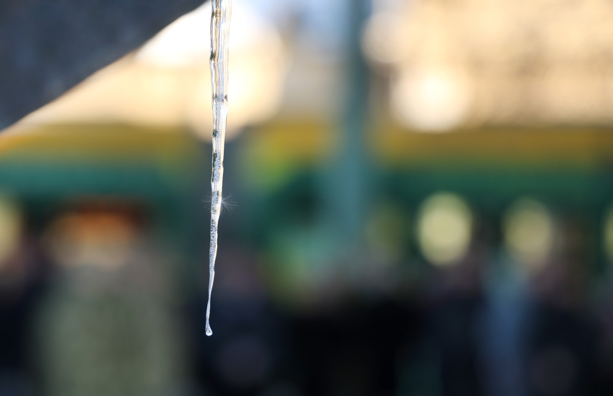 Szeged, jégcsap, jég, január, tél, időjárás, fagy