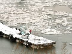 Szeged, jégzajlás, jég, január, tél, fagy, folyó, Tisza