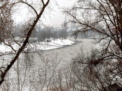 Szeged, jégzajlás, jég, január, tél, fagy, folyó, Tisza