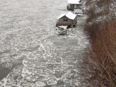 Szeged, jégzajlás, jég, január, tél, fagy, folyó, Tisza