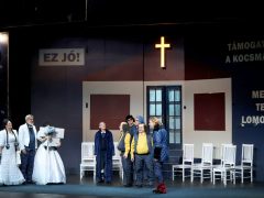 Szeged, A revizor, vígjáték, próba, színház, Szegedi Nemzeti Színház