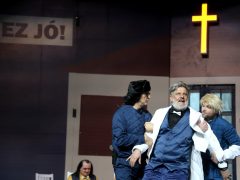 Szeged, A revizor, vígjáték, próba, színház, Szegedi Nemzeti Színház