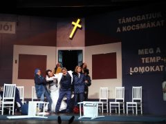 Szeged, A revizor, vígjáték, próba, színház, Szegedi Nemzeti Színház