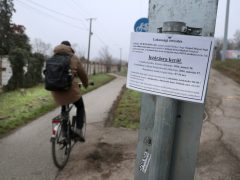 Szeged, Újszeged, Szőregi út, kerékpárút, felújítás, kerékpáros