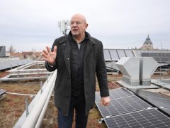 Szeged, napelem, Agóra, tető, Binszki József