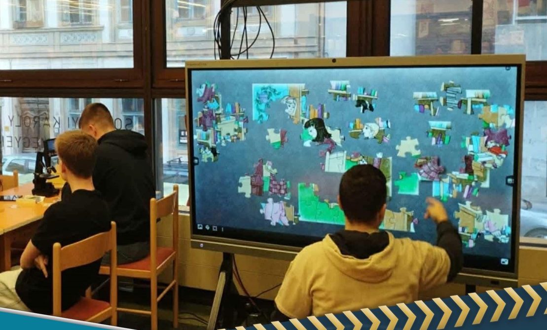 A könyvtárban nyomoztak a szegedi diákok