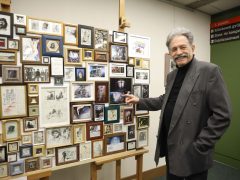 Szeged, Szabó András, képzőművész, festő, kiállítás, megnyitó, Somogyi könyvtár