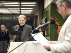 Szeged, Szabó András, képzőművész, festő, kiállítás, megnyitó, Somogyi könyvtár