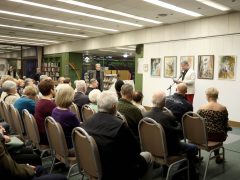 Szeged, Szabó András, képzőművész, festő, kiállítás, megnyitó, Somogyi könyvtár