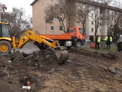 Szeged, gyalogátkelő, építés, Körtöltés utca, Ménesi Imre