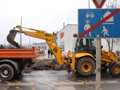 Szeged, gyalogátkelő, építés, Körtöltés utca, Ménesi Imre