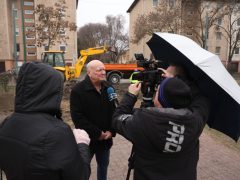 Szeged, gyalogátkelő, építés, Körtöltés utca, Ménesi Imre