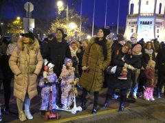 Szeged, Télbúcsúztató, kézműves vásár, Szent István tér, víztorony, máglya, Télboszorka, kiszebáb, égetés