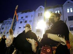 Szeged, Télbúcsúztató, kézműves vásár, Szent István tér, víztorony, máglya, Télboszorka, kiszebáb, égetés