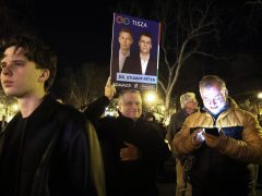 Szeged, Magyar Péter, Tisza Párt, kampánykörút, kampány, politika, Széchenyi tér