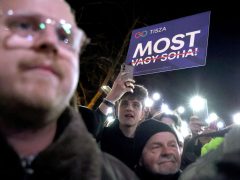 Szeged, Magyar Péter, Tisza Párt, kampánykörút, kampány, politika, Széchenyi tér