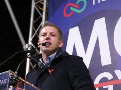 Szeged, Magyar Péter, Tisza Párt, kampánykörút, kampány, politika, Széchenyi tér