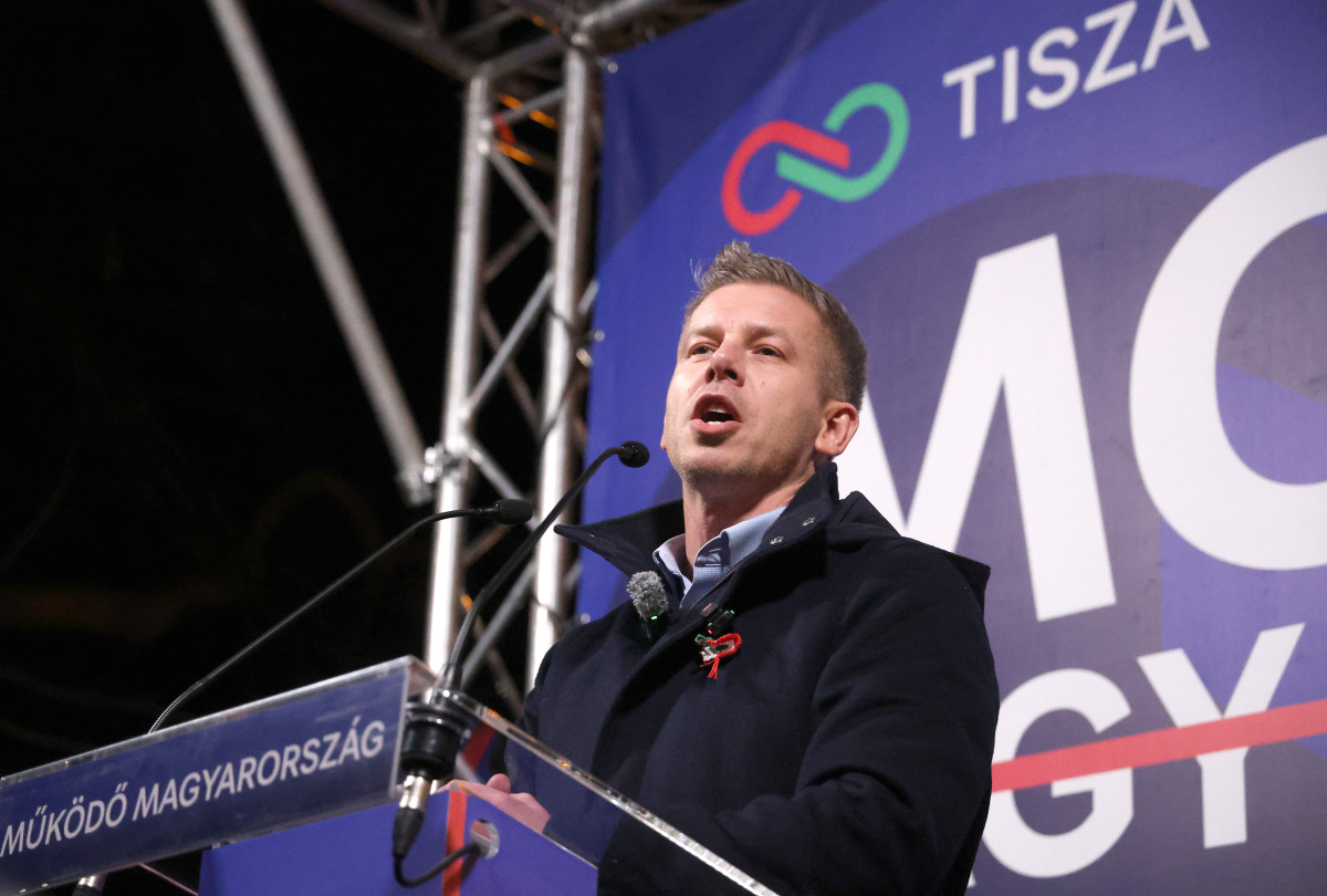 Szeged, Magyar Péter, Tisza Párt, kampánykörút, kampány, politika, Széchenyi tér