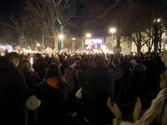 Szeged, Magyar Péter, Tisza Párt, kampánykörút, kampány, politika, Széchenyi tér