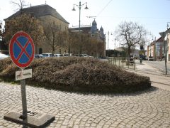 Szeged, Nagyállomás, Indóház tér, burkolatjavítás, forgalomkorlátozás