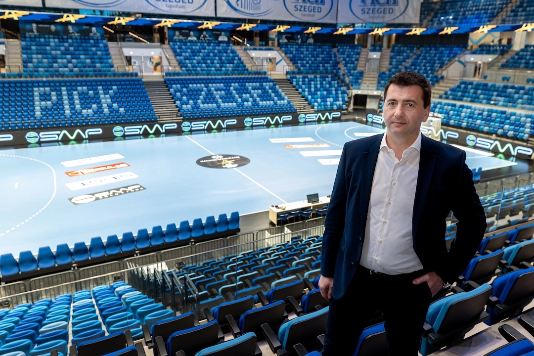 Az OTP Bank-PICK Szeged igazgatóságának új elnöke, Papp Edward. Fotó: pickhandball.hu