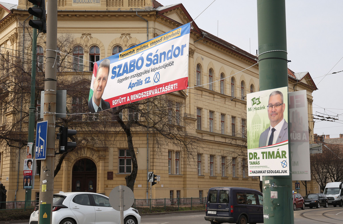 Szeged, választás, politikai plakát, plakát, politika, Glattfelder tér