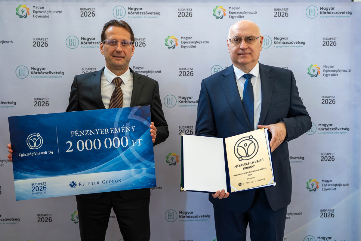 Egészségfejlesztő Kórház Díjat nyert az SZTE Szent-Györgyi Albert Klinikai Központ. Fotó: SZTE