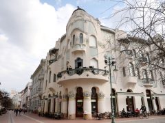 Szeged, Bartók Béla Művészeti Napok, REÖK, Reök palota, erkély, rézfúvósok, zenél, flashmob