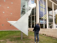 Szeged, Szilassi Poliéder, üveg-acélszobor, szobor, TIK