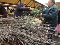 Szeged, sonka, tojás, zöldség, gyümölcs, kalács, virág, húsvét, Mars téri piac, piac