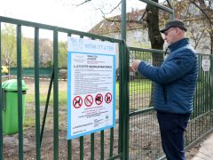 Szeged, Tabán utca, játszótér, gyerekek