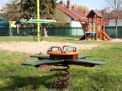 Szeged, Tabán utca, játszótér, gyerekek