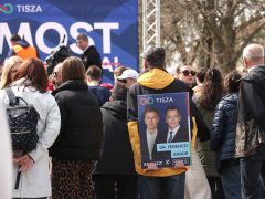 Algyő, Magyar Péter, Tisza Párt, országjárás, utcafórum, politika, választás