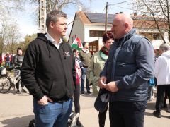 Algyő, Magyar Péter, Tisza Párt, országjárás, utcafórum, politika, választás