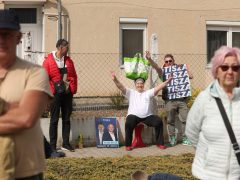 Algyő, Magyar Péter, Tisza Párt, országjárás, utcafórum, politika, választás