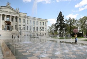 Szeged, Móra park, szökőkút