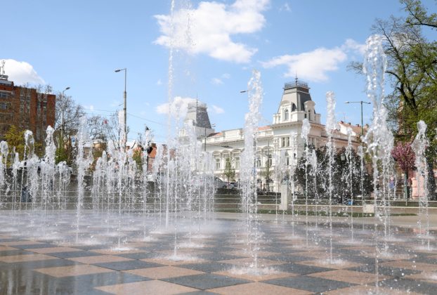 Szeged, Móra park, szökőkút