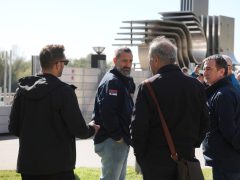 Szeged, Alsó-Tisza-vidéki Vízügyi Igazgatóság, ATIVIZIG, mobilgát, mobil árvízvédelmi fal, szerelési gyakorlat