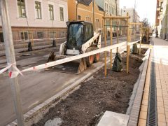 Szeged, Gogol utca, felújítás, aszfaltozás