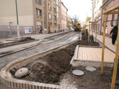 Szeged, Gogol utca, felújítás, aszfaltozás