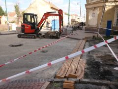 Szeged, Gogol utca, felújítás, aszfaltozás