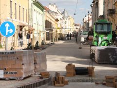 Szeged, Gogol utca, felújítás, aszfaltozás