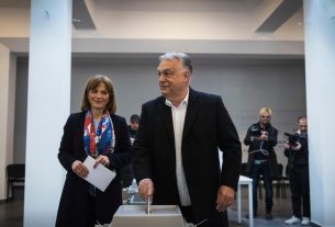 Orbán Viktor és felesége, Lévai Anikó. Választások 2026. Fotó: Orbán Viktor hivatalos FB