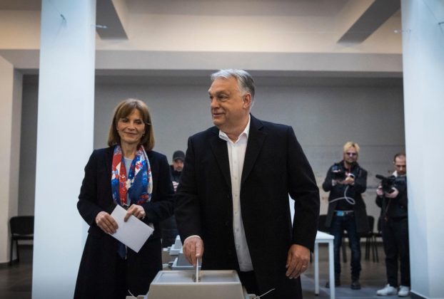 Orbán Viktor és felesége, Lévai Anikó. Választások 2026. Fotó: Orbán Viktor hivatalos FB