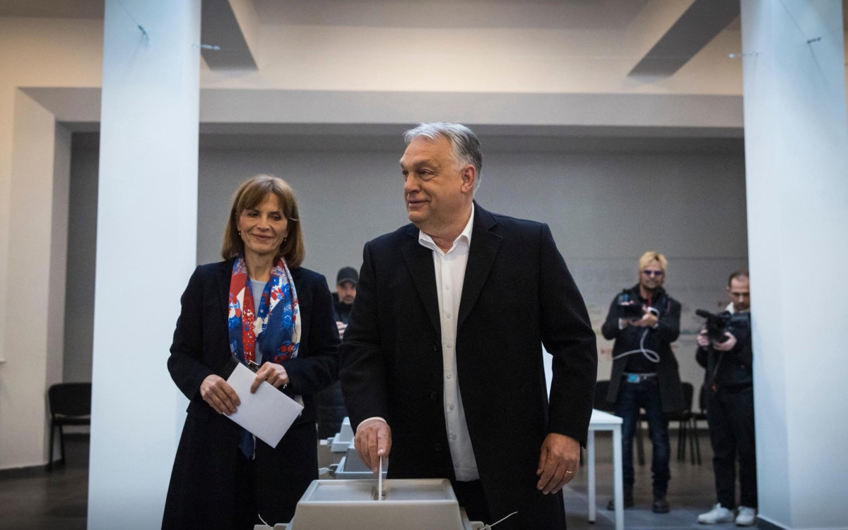 Orbán Viktor és felesége, Lévai Anikó. Választások 2026. Fotó: Orbán Viktor hivatalos FB