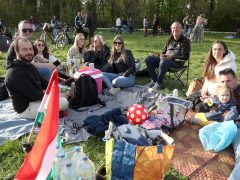 Szeged, Gather2gether, eredményváró, piknik, újszeged, liget, választás, 2026. április 12.