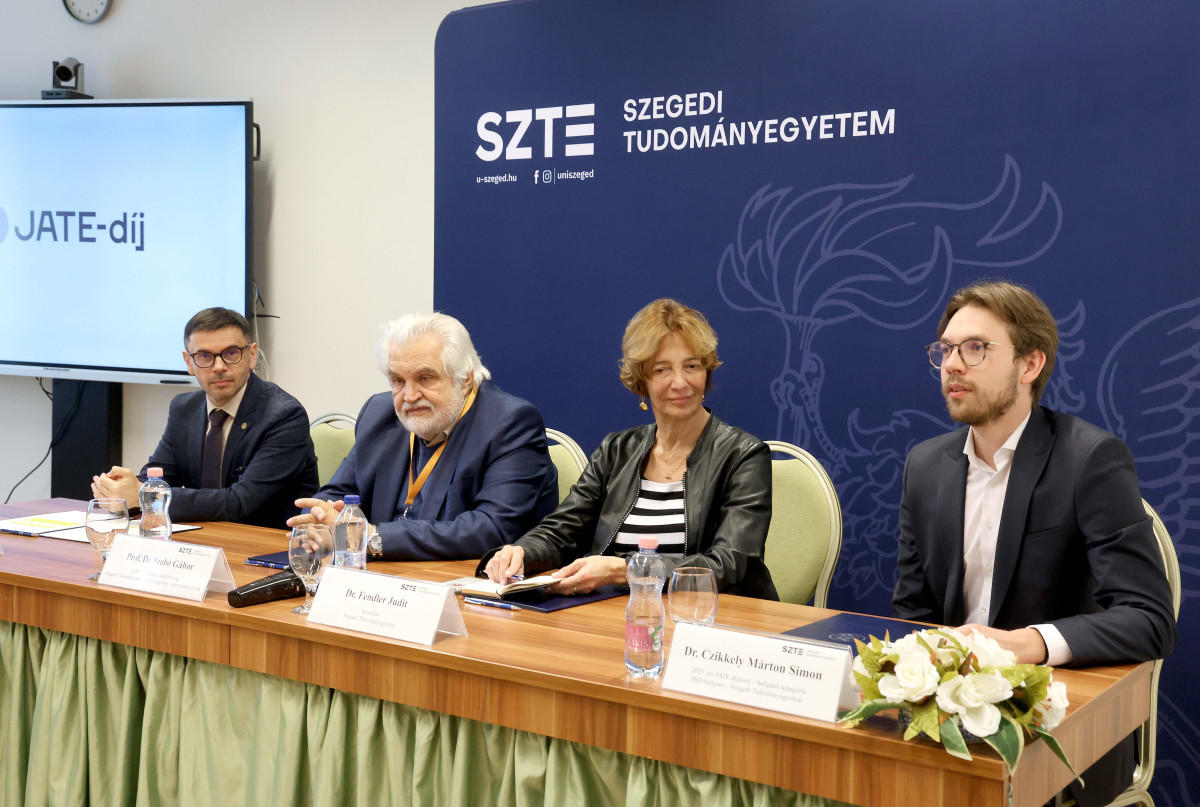 Szeged, JATE-díj, sajtótájékoztató, SZTE, egyetem
