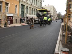 Szeged, Gogol utca, felújítás, aszfaltozás